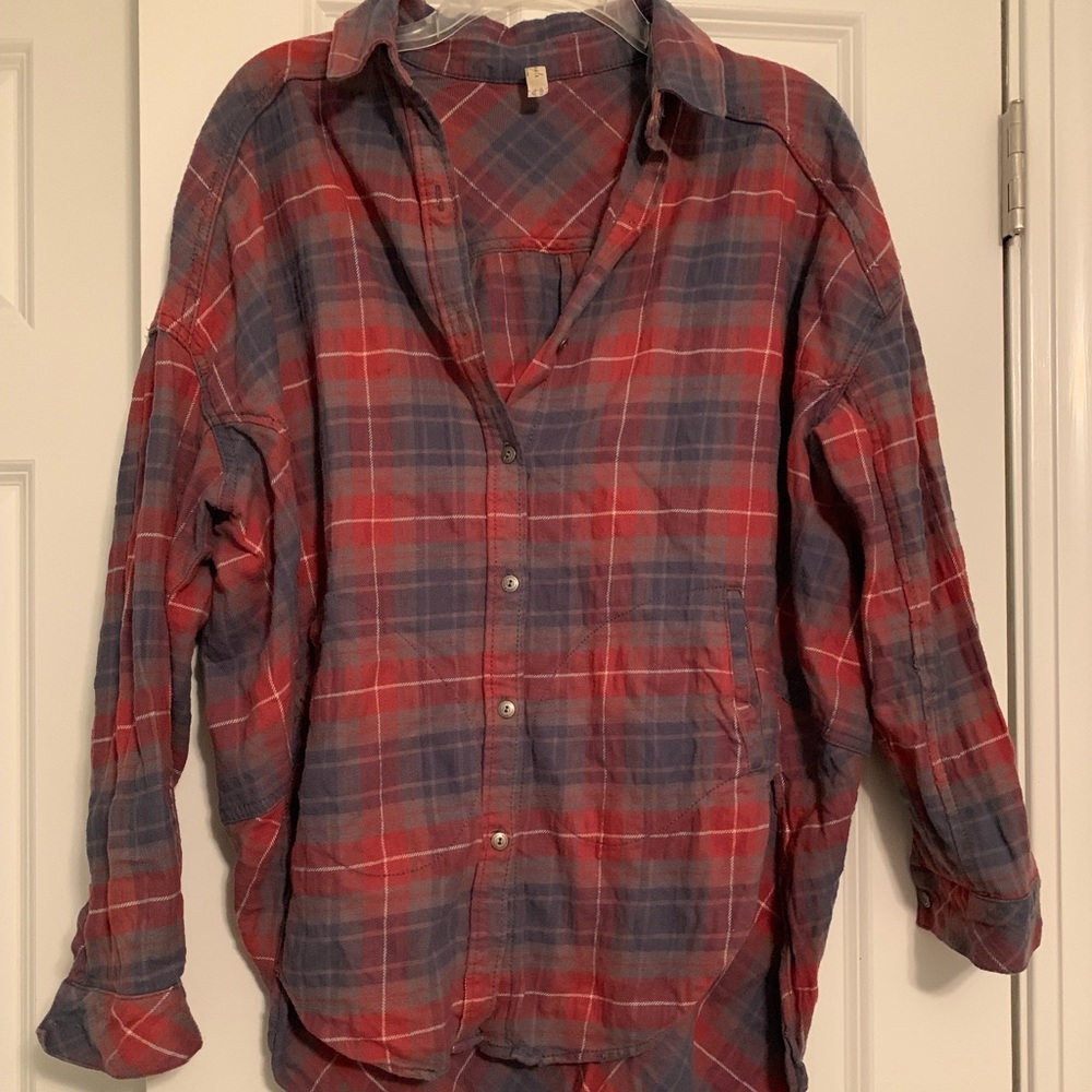 Free People oversized flannel
